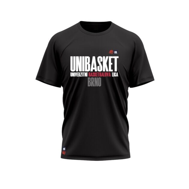 Unibasket Brno černé triko