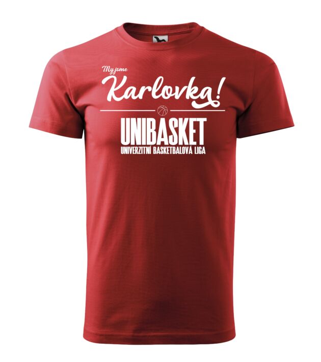 Fan tričko My jsme Karlovka! - Červené