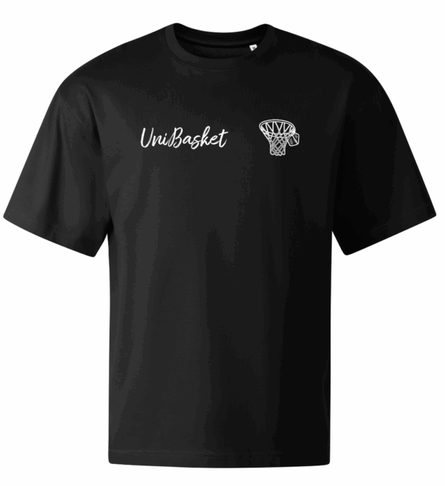 Unibasket oversized černé triko